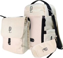 Deryan Luiertas Rugzak Met Verschoonmatje - Inclusief Flessenwarmhouder - Kinderwagenhaken En Isoleervak - Cream -Babyproducten Winkel 1200x1095 3