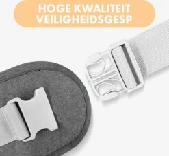 Deryan Pack Basic Luxe Heupdrager - Baby En Peuter Heupzitje - Draagzak Grijs -Babyproducten Winkel 1200x1103 3
