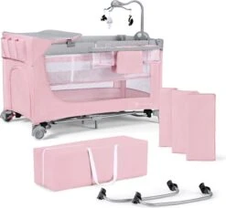 Kinderkraft Campingbed - Leody Met Accessoires - Roze 30 Kinderkraft Campingbed - Leody Met Accessoires - Roze -Babyproducten Winkel 1200x1110 9