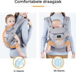 Deryan Meinkind Draagzak - Buikdrager 4-in-1 Antraciet/Grijs -Babyproducten Winkel 1200x1126 2