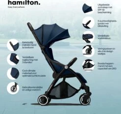 Hamilton By Yoop One Prime X1 Buggy - Premium Stroller Met One Hand Folding Technologie - Blauw - Lichte, Verstelbare En Wendbare Kinderwagen Met Vele Gemakken 14 Hamilton By Yoop One Prime X1 Buggy - Premium Stroller Met One Hand Folding Technologie - Blauw - Lichte, Verstelbare En Wendbare Kinderwagen Met Vele Gemakken -Babyproducten Winkel 1200x1127 4