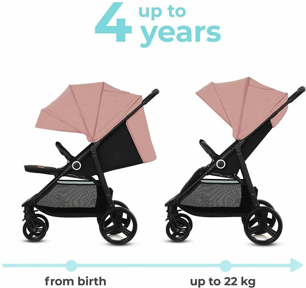 Kinderkraft Wandelwagen Grande Plus - Grey 12 Kinderkraft Wandelwagen Grande Plus - Grey - Afbeelding 12