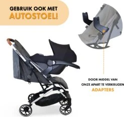 Deryan Rolo Luxe Lichtgewicht Buggy - Grijs -Babyproducten Winkel 1200x1134 6