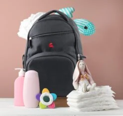 Stoere Luiertas - Rugzak - Inclusief Verschoningsmatje - Zwart -Babyproducten Winkel 1200x1138 1