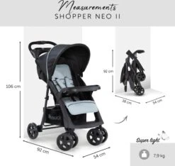 Hauck Shopper Neo II Buggy - Caviar/Silver 18 Hauck Shopper Neo II Buggy - Caviar/Silver -Babyproducten Winkel 1200x1139 6