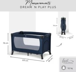 Hauck Dream N Play Plus Campingbedje - Navy -Babyproducten Winkel 1200x1139 9
