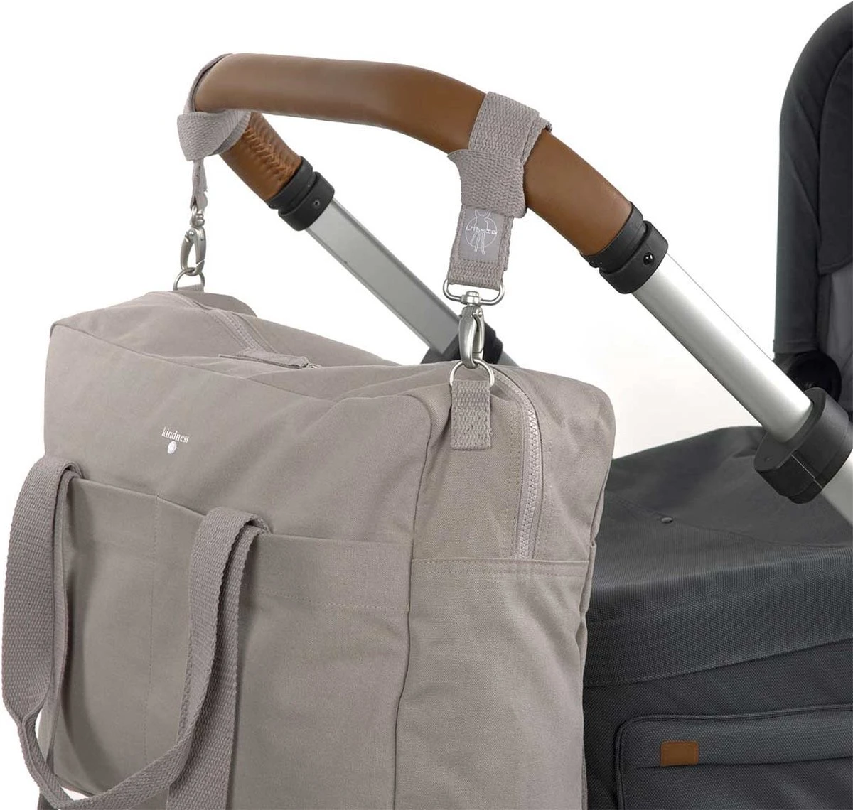 Lässig Green Label Luiertas Cotton Essential Taupe 9 Lässig Green Label Luiertas Cotton Essential Taupe - Afbeelding 9