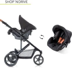 Hauck Pacific 3 Shop N Drive Kinderwagen - Caviar -Babyproducten Winkel 1200x1141 2