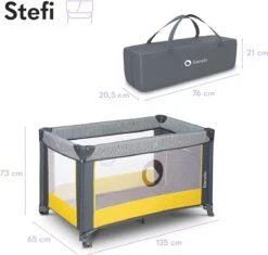 Lionelo Stefi - Campingbedje - 125x65cm - Tot 15kg - Transporttas -Babyproducten Winkel 1200x1143 5