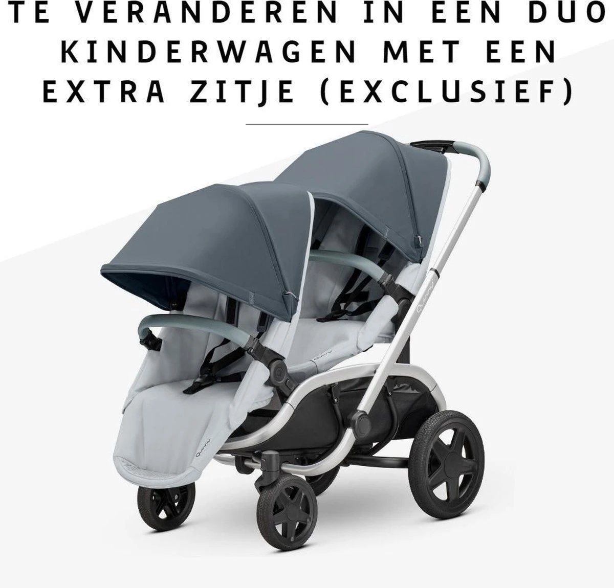 Quinny Hubb Mono Kinderwagen - Graphite On Grey 3 Quinny Hubb Mono Kinderwagen - Graphite On Grey - Afbeelding 3