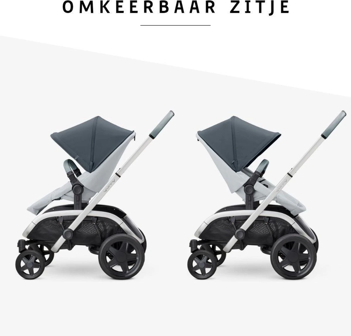 Quinny Hubb Mono Kinderwagen - Graphite On Grey 7 Quinny Hubb Mono Kinderwagen - Graphite On Grey - Afbeelding 7