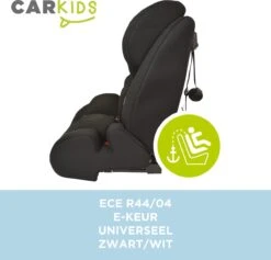Carkids Verstelbaar Kinderautostoeltje Zwart En Wit | Kinderautostoel Groep 1-2-3 Met Isofix En Top Tether Connector | Kinderen Van 9 Maanden -12 Jaar | 9-36 Kg -Babyproducten Winkel 1200x1150 9