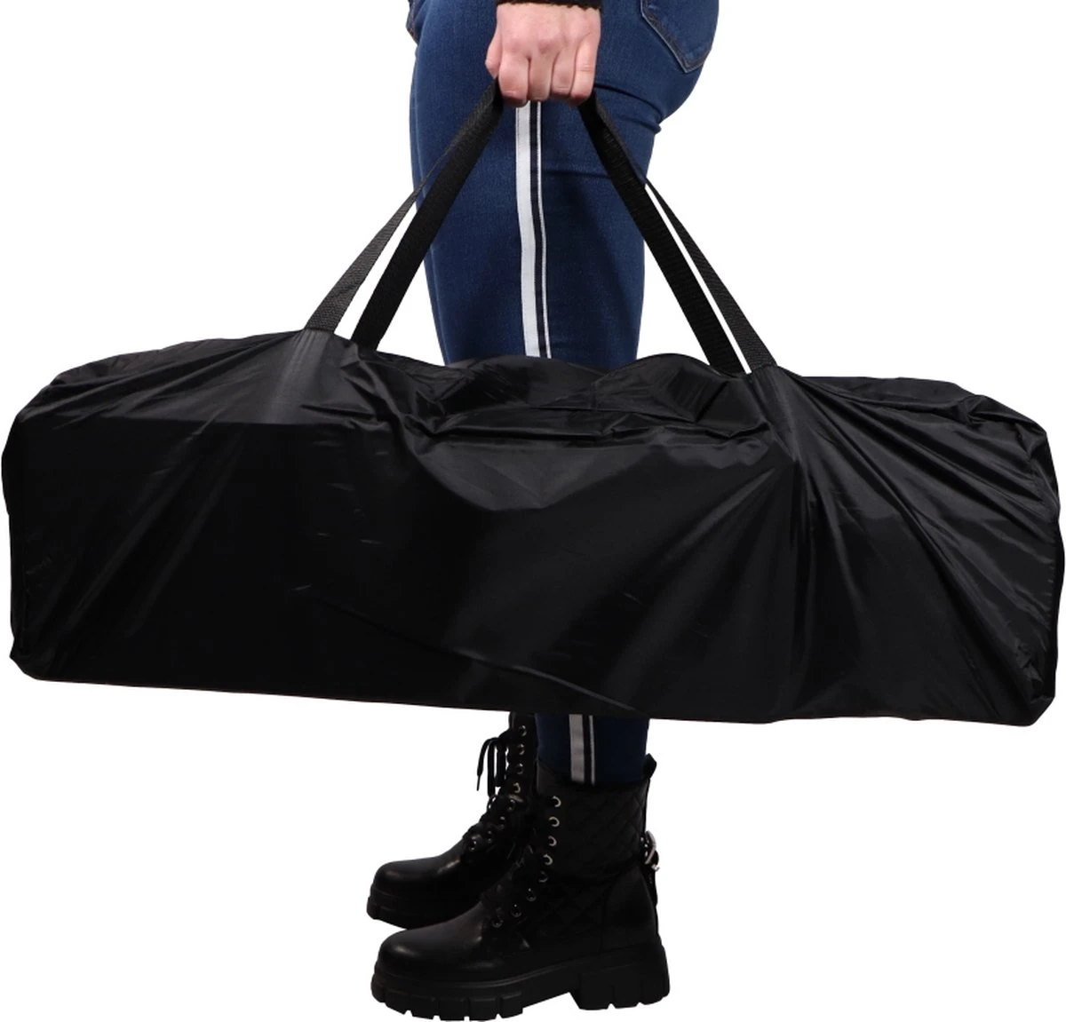 Ding Campingbedje - Zwart - 120x60 Cm - Reisbedje Inclusief Bodemmatrasje 3 Ding Campingbedje - Zwart - 120x60 Cm - Reisbedje Inclusief Bodemmatrasje - Afbeelding 3