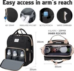 Merkloos Luiertas Rugzak - Luiertassen Met Babybed - Grote Luiertas Met Wieg - Luiertas Verzorgingstas Met Babybedje - Verzorgingsrugzak - Zwart 9 Merkloos Luiertas Rugzak - Luiertassen Met Babybed - Grote Luiertas Met Wieg - Luiertas Verzorgingstas Met Babybedje - Verzorgingsrugzak - Zwart -Babyproducten Winkel 1200x1155 1