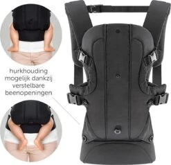 Fillikid Draagzak/Doek - 4 In 1 Ergonomische Buikdrager En Rugdrager - Zwart 13 Fillikid Draagzak/Doek - 4 In 1 Ergonomische Buikdrager En Rugdrager - Zwart -Babyproducten Winkel 1200x1155 2