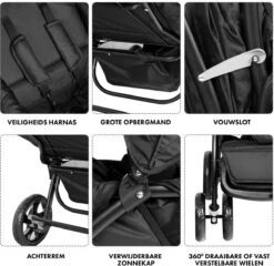 Deryan Luxe Elena Dubbele Buggy- Duo Buggy – Tandem Buggy – Compact En Lichtgewicht -Babyproducten Winkel 1200x1168 2