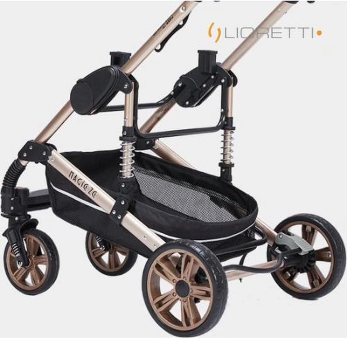 Merkloos Lioretti® Luxe Baby Buggy 3 In 1 | Baby Wagen | Kinderwagen Met Stoel En Wieg | Inklapbaar | Hoge Kwaliteit | Combi | Zwart 10 Merkloos Lioretti® Luxe Baby Buggy 3 In 1 | Baby Wagen | Kinderwagen Met Stoel En Wieg | Inklapbaar | Hoge Kwaliteit | Combi | Zwart - Afbeelding 10