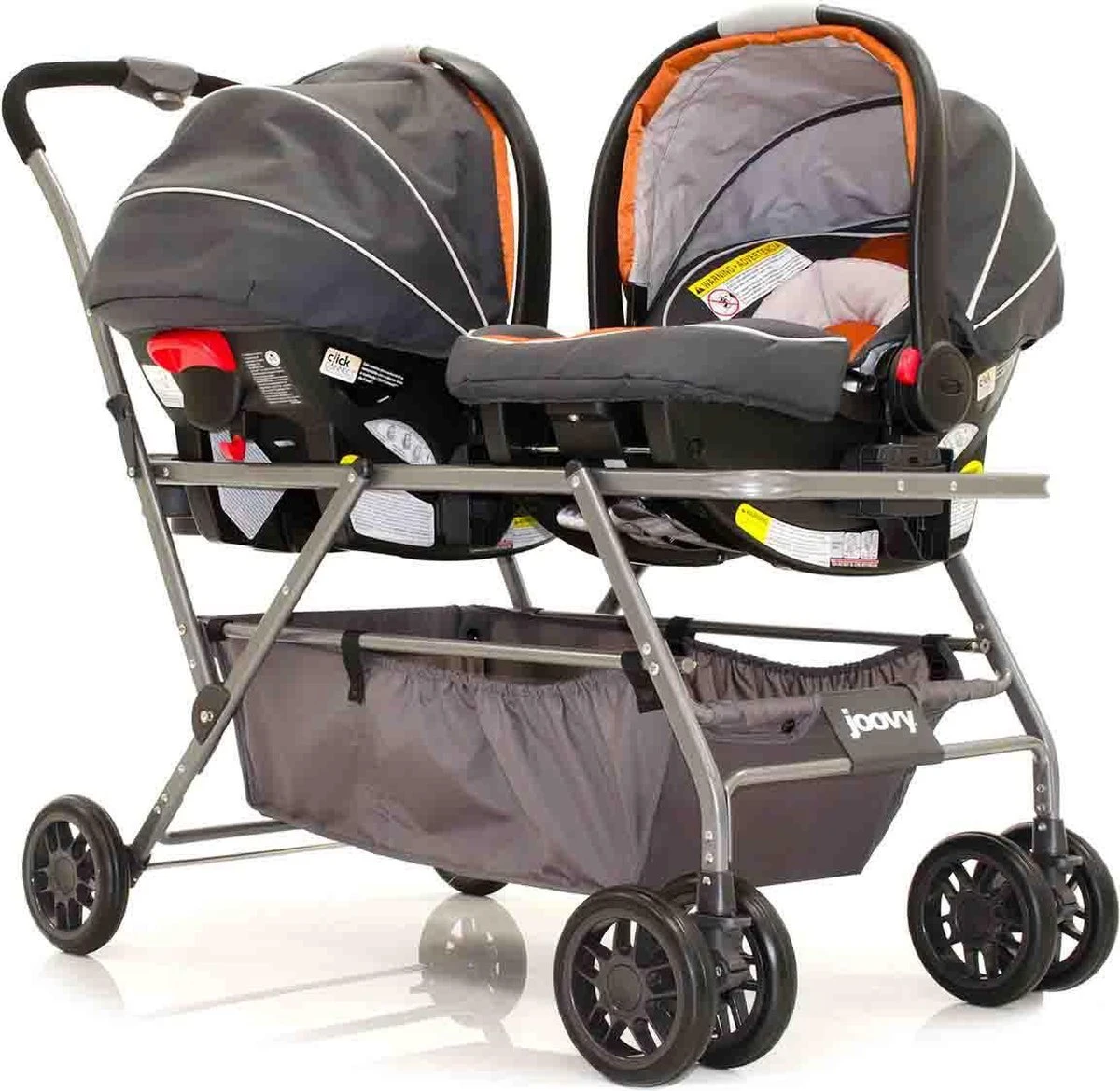 Joovy Twin Roo Kinderwagen + Maxi Cosi Adapter 3 Joovy Twin Roo Kinderwagen + Maxi Cosi Adapter - Afbeelding 3