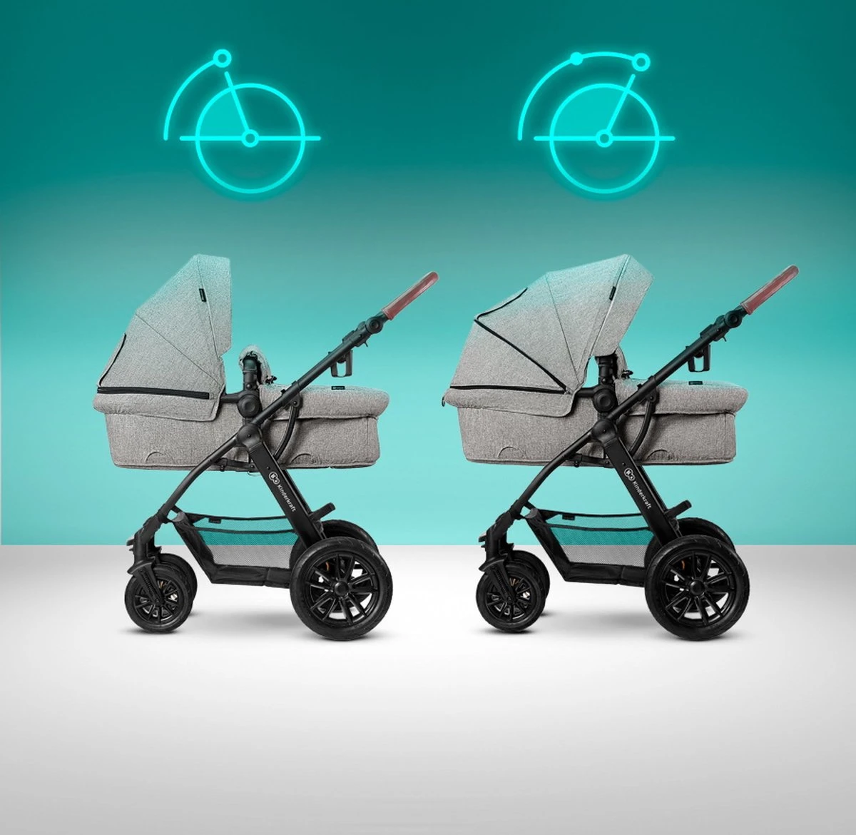 Kinderkraft Xmoov Black 3-in-1 Combi Kinderwagen Incl. Autostoel XMOVBLK30000 16 Kinderkraft Xmoov Black 3-in-1 Combi Kinderwagen Incl. Autostoel XMOVBLK30000 - Afbeelding 16