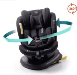 Autostoel Babyauto Rodia 360° Met Isofix - Groep 0+/1/2/3 Zwart (0-36kg) -Babyproducten Winkel 1200x1173