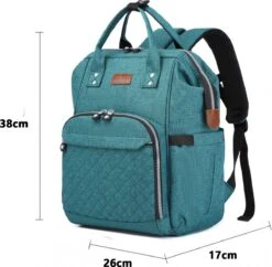 Miss Lulu Luiertas Rugzak - Inclusief Buggy En Kinderwagen Haken - Groen (E6705 GN) 21 Miss Lulu Luiertas Rugzak - Inclusief Buggy En Kinderwagen Haken - Groen (E6705 GN) -Babyproducten Winkel 1200x1174 2