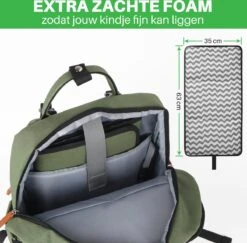 Brisby Slijtvaste Luiertas – Verzorgingstas – Met Buggymontage - Groen -Babyproducten Winkel 1200x1179 4