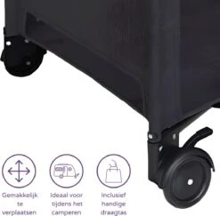 Prénatal Luxe Campingbedje Met Bodemverhoger - Inklapbaar Baby Campingbed - Reisbedje Met Wieltjes - Inclusief Bodemmatras - 120 X 60 Cm - Zwart 8 Prénatal Luxe Campingbedje Met Bodemverhoger - Inklapbaar Baby Campingbed - Reisbedje Met Wieltjes - Inclusief Bodemmatras - 120 X 60 Cm - Zwart -Babyproducten Winkel 1200x1181 12