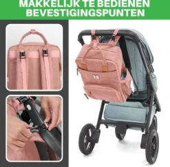 Brisby Slijtvaste Luiertas – Verzorgingstas – Met Buggymontage - Roze 15 Brisby Slijtvaste Luiertas – Verzorgingstas – Met Buggymontage - Roze -Babyproducten Winkel 1200x1181 4