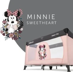 Hauck Dream'n Play Campingbedje - Minnie Sweetheart -Babyproducten Winkel 1200x1186 2