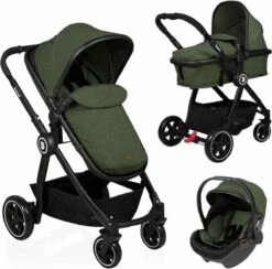 Baninni Kinderwagen Otto 3 In 1 Olive Green -Babyproducten Winkel 1200x1187 1