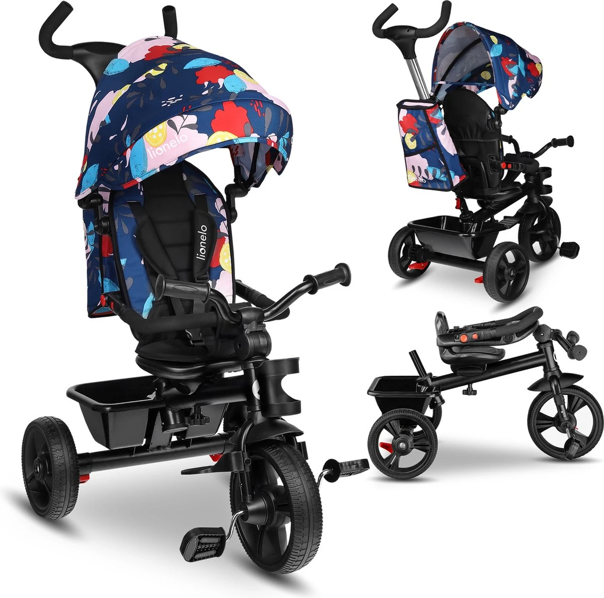 Lionelo Haari - Driewieler - Drankhouder - 2in1 - Tot 36+ 1 Lionelo Haari - Driewieler - Drankhouder - 2in1 - Tot 36+