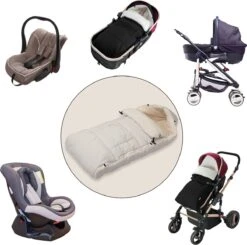 Monzana Kinderwagen Voetenzak Beige | Teddy | Maxi-Cosi | Met Opbergtas -Babyproducten Winkel 1200x1188 11