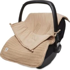 Jollein Voetenzak Pure Knit - Biscuit