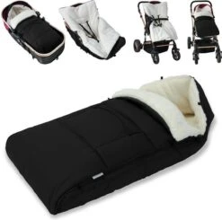 Monzana Voetenzak - Voor Kinderwagen Of Stoeltje - 93x56cm Zwart -Babyproducten Winkel 1200x1191 10