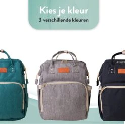 Luiertas Rugzak - Monx Luiertas Verzorgingstas Met Uitklapbaar Babybedje - Overzichtelijke Luierrugzak Extra Buggy En Kinderwagen Haken Inclusief Geïsoleerde Flessenhouder - Grijs -Babyproducten Winkel 1200x1194 2