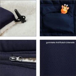 Monzana Voetenzak - Voor Kinderwagen Of Stoeltje - 93x56cm Donkerblauw -Babyproducten Winkel 1200x1196 11