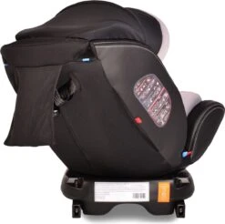 Cangaroo Pilot Black Leather SPS Isofix 360° 0-36 Kg Autostoel Met Zonnekap -Babyproducten Winkel 1200x1196