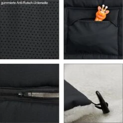 Monzana Voetenzak - Voor Kinderwagen Of Stoeltje - 93x56cm Grijs -Babyproducten Winkel 1200x1198 17