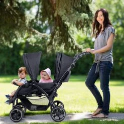 Deryan Luxe Elena Dubbele Buggy- Duo Buggy – Tandem Buggy – Compact En Lichtgewicht -Babyproducten Winkel 1200x1200 1042
