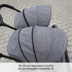 ABC Design Duo Kinderwagen Twin Circle Line - Inclusief Regenhoes - Woven Graphite 27 ABC Design Duo Kinderwagen Twin Circle Line - Inclusief Regenhoes - Woven Graphite -Babyproducten Winkel 1200x1200 1084