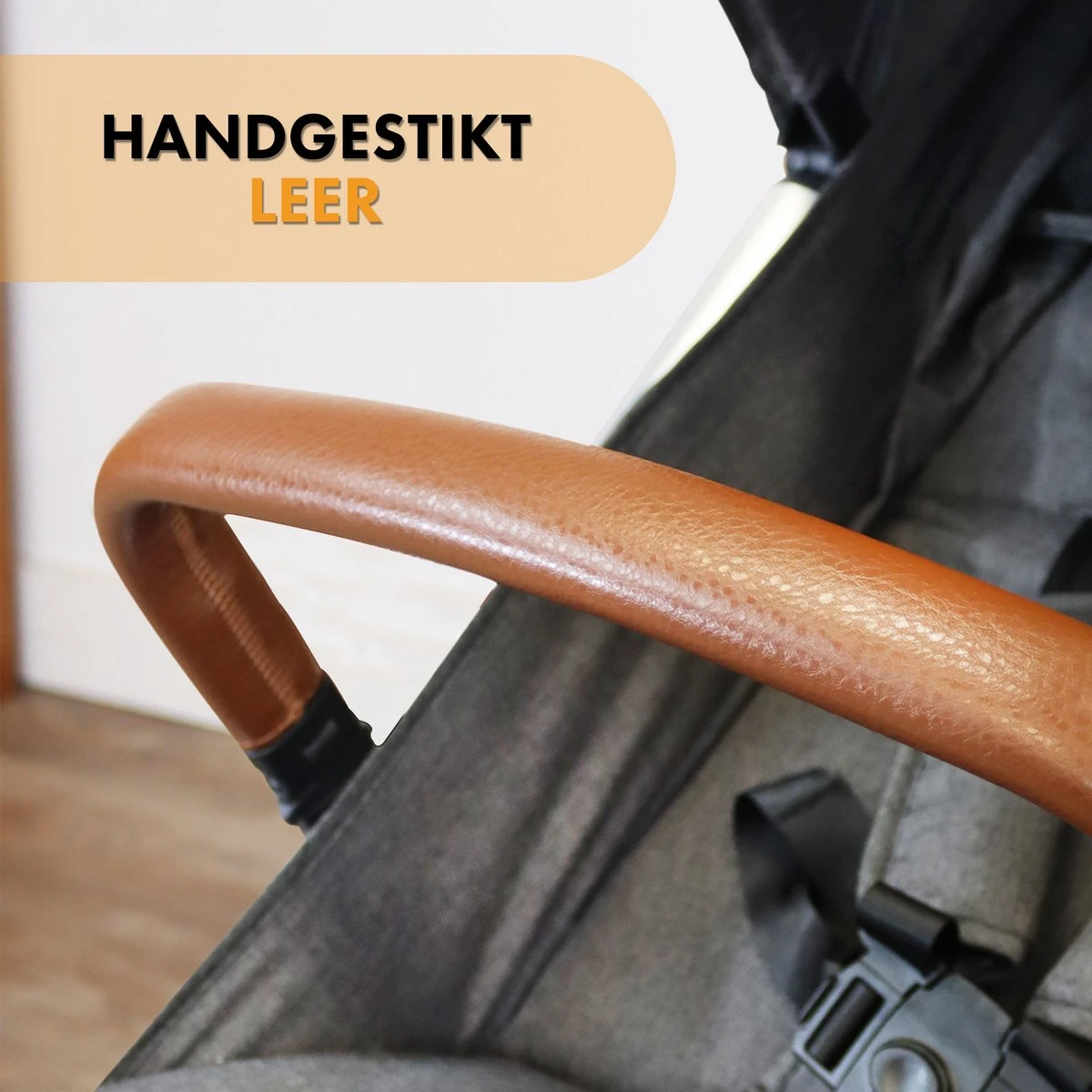 Deryan Luxe Rolo X2 Dubbele Buggy - Duo Buggy - Grijs 11 Deryan Luxe Rolo X2 Dubbele Buggy - Duo Buggy - Grijs - Afbeelding 11