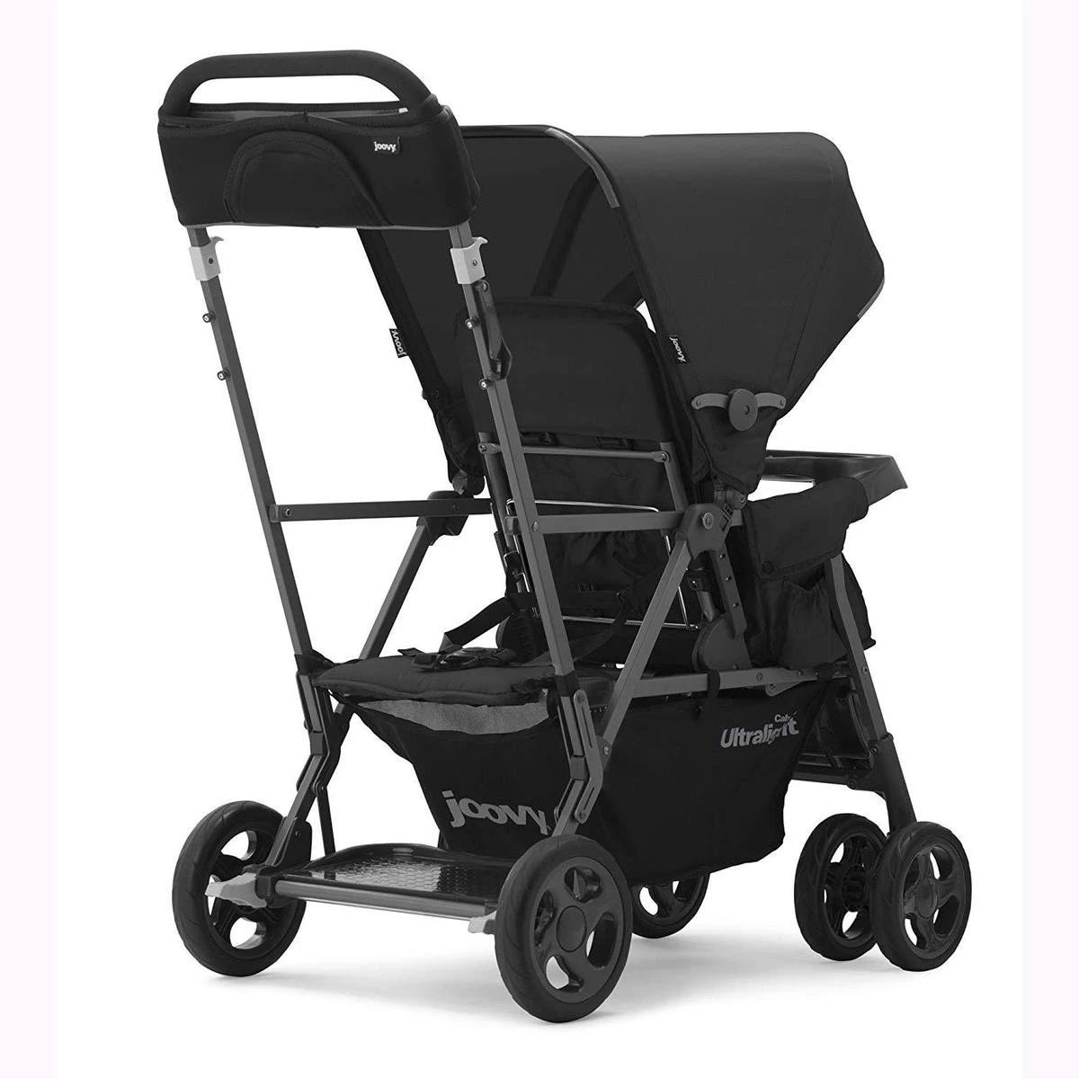 Joovy Caboose Too Ultralight Dubbele Buggy - Zwart - Duo Buggy - Lichtgewicht 7 Joovy Caboose Too Ultralight Dubbele Buggy - Zwart - Duo Buggy - Lichtgewicht - Afbeelding 7