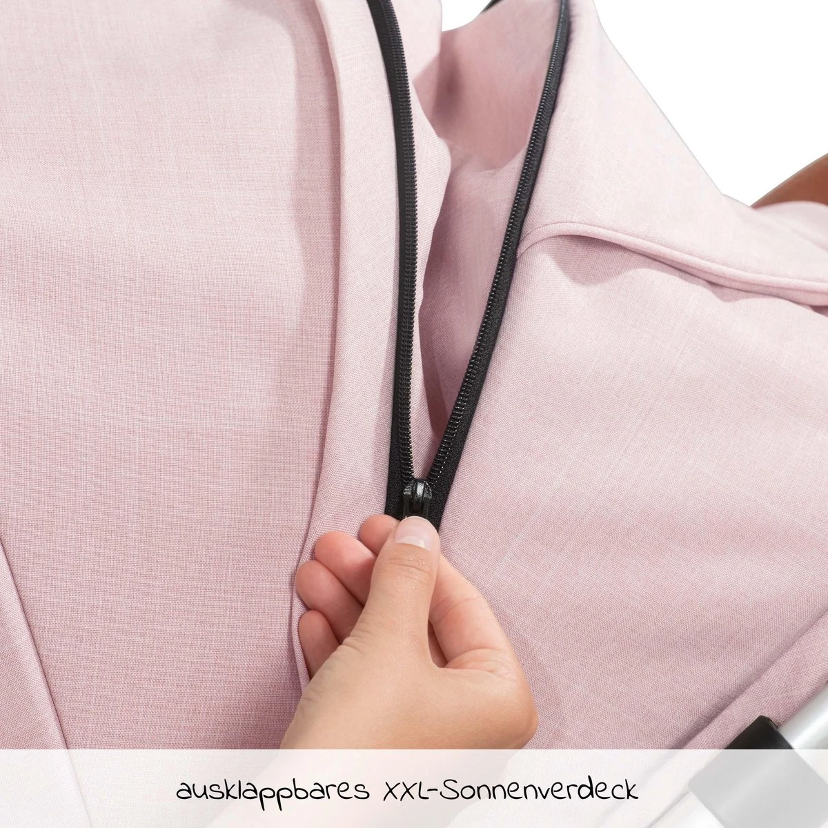 Hauck UpTown Buggy - Met één Hand Opvouwbaar - Roze 8 Hauck UpTown Buggy - Met één Hand Opvouwbaar - Roze - Afbeelding 8