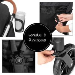 Hauck UpTown Buggy - Met één Hand Opvouwbaar - Zwart -Babyproducten Winkel 1200x1200 1309