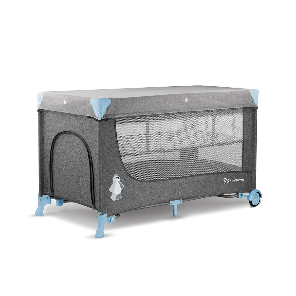 Kinderkraft Joy Luxe - Campingbed Met Schommelfunctie Blauw 9 Kinderkraft Joy Luxe - Campingbed Met Schommelfunctie Blauw - Afbeelding 9