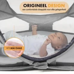 Deryan Baby Luxe Campingbedje – Inclusief Zelfopblaasbare Matras - Zwart -Babyproducten Winkel 1200x1200 1402