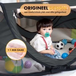 Deryan Peuter Luxe Campingbedje – Inclusief Zelfopblaasbare Matras - Zwart -Babyproducten Winkel 1200x1200 1408