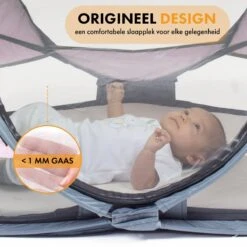 Deryan Baby Luxe Campingbedje – Inclusief Zelfopblaasbare Matras - Rose -Babyproducten Winkel 1200x1200 1466