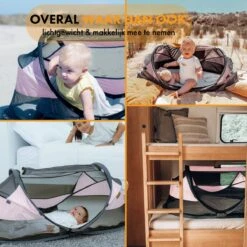 Deryan Baby Luxe Campingbedje – Inclusief Zelfopblaasbare Matras - Rose -Babyproducten Winkel 1200x1200 1467