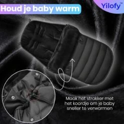 Yilofy Universele Luxe Voetenzak Babywagen & Autostoel Zwart Buggy Kinderwagen Voetzak -Babyproducten Winkel 1200x1200 1537